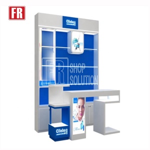 <span class=keywords><strong>En</strong></span> gros Mini Kiosque de Center <span class=keywords><strong>Commercial</strong></span> Cosmétique Produit Rack Vitrine Cosmétique avec Led - Product Image 3