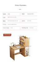 Bureau d'ordinateur simple pour la maison, bureau de location, bureau d'étude pour étudiants, bureau d'écriture simple