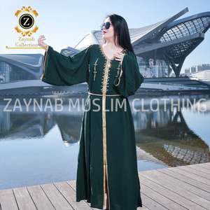Zaynab Abaya Dubai Naher Osten Jalabiya Ramadan Eid Abaya <span class=keywords><strong>Jelaba</strong></span> Marokko Satin Kaftans Damen Abaya - Product Image 3