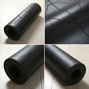 Tapete de <span class=keywords><strong>Yoga</strong></span> de PU de 6mm con Líneas de Alineación para <span class=keywords><strong>Principiantes</strong></span>, Antideslizante, Ecológico, Portátil, Resistente al Estiramiento, Correa de Transporte de Longitud Personalizada - Product Image 3