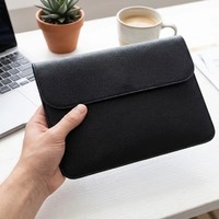 Pochette de rangement pour documents imperméable et ignifuge noire avec poche ouverte pour le bureau et l'école