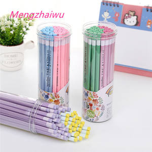 <span class=keywords><strong>Tienda</strong></span> de Papelería en Línea de Francia, Venta Caliente, 50 Piezas/caja, Lápices Kawaii para Niños, Lápices de Madera Simples 2B para Estudiantes Escolares - Product Image 1