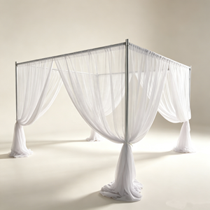 High Quality Square Wedding Portable Pipe Drape Backdrop Kit for <b>Flower</b> <b>Wall</b> Stand Photography Backdrop - Product Image 1