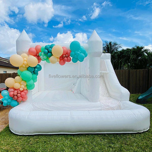 <span class=keywords><strong>Castillo</strong></span> Inflable Blanco de 15 x 15 pies, Casa de Brinco para Niños - Product Image 2