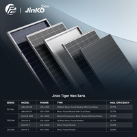 Niveau 1 Jinko panneau solaire monocristallin tout noir de type N 440W-445W module PV demi-cellule avec type OEM Topcon