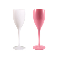 Logo personnalisé incassable 170ml gobelet flûtes à Champagne verre à Champagne en plastique fête mariage verres à vin rouge pour bar de mariage