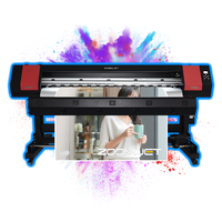Imprimante jet d'encre couleur haute vitesse pour étiquettes et logos, tête Xp600 1800 mm, imprimante éco-solvant pour autocollants muraux extérieurs, voitures et verre