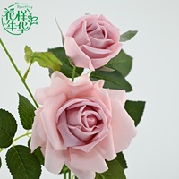 Rose artificielle à toucher réel, rose et blanche, 94 cm, tige longue unique, pour la décoration de la maison, les mariages, les arrangements floraux, les accessoires de photographie