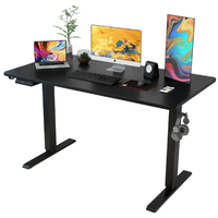 Bureau électrique à hauteur réglable avec double moteur, construction moderne en MDF, bureau debout pour la maison ou le bureau