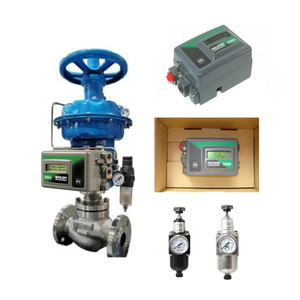 Vanne à boisseau sphérique pneumatique chinoise, vannes de régulation, positionneur de vanne Fisher DVC2000, fournisseur Power Genex 110/120 AC, boîtier de fin de course limité - Product Image 1