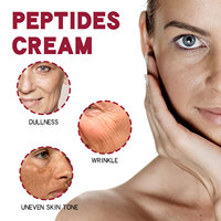 Crème Visage Raffermissante aux Peptides Anti-Âge Hydratante Anti-Rides Rajeunissante Soin Liftant Éclat Lissant des Rides Fines