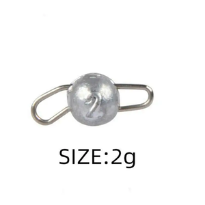 Tête plombée lestée pour eaux profondes, leurres souples en forme de balle, matériel de pêche - Product Image 3