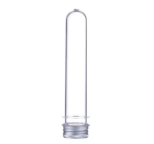 Tubos de ensayo de plástico transparente, tapón de rosca para muestra, fiesta científica, Gumball, dulces, sales de baño, 40ml, gran oferta