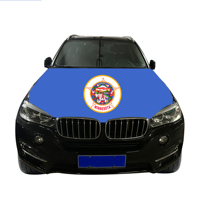 Vente en gros 120x150cm Minnesota housses de capot de voiture drapeau abordable résistant à l'usure et Durable couvercle de capot de moteur de voiture