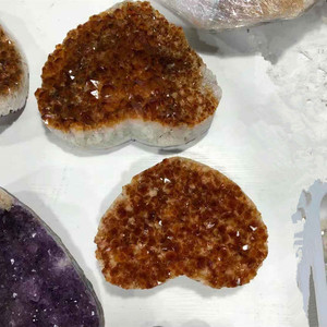 Cristalli di Geode Grandi all'Ingrosso, Pietre Naturali di <span class=keywords><strong>Citrino</strong></span>, Cluster di <span class=keywords><strong>Quarzo</strong></span> Geode per Decorazione Cristallina - Product Image 5