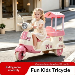 Nuevo Modelo 2026, Coche de Juguete con Forma de Camión de Helados para Niños, Triciclo de Plástico para Niños de <span class=keywords><strong>1</strong></span> a 5 Años con Luces y Música - Product Image 5