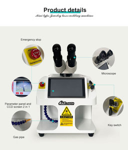 เครื่องเชื่อมเลเซอร์สำหรับงานจิวเวลรี่ขนาดเล็ก สำหรับทองและเงิน 60w 100w 200w เครื่องมือสำหรับงานจิวเวลรี่ ทอง เงิน เพชร - Product Image 2