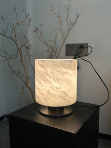 Cao cấp hiện đại sang trọng Alabaster bảng đèn mờ tính năng thiết kế mới cho phòng ngủ khách sạn biệt thự bằng đá cẩm thạch cơ sở E26 bóng đèn mái vòm bóng râm - Product Image 2