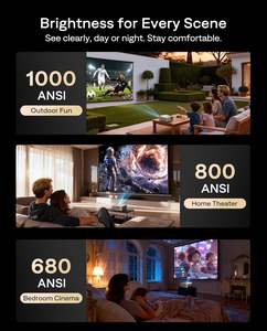 <span class=keywords><strong>Projecteur</strong></span> intelligent Aurzen EAZZE D1 MAX avec Google TV amélioré, compatible 4K, 1000 lumens ANSI, technologie MEMC, audio Dolby 20W - Product Image 3