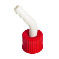 Detachable Nylon Cap Nozzle Straight & Elbow Connector Laboratory Fitting