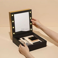 Boîtes d'emballage de luxe pour cosmétiques en gros, emballages modernes pour maquillage, boîte pour éponge à maquillage avec miroir