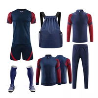 Benutzer definierte Fußball-Kit Fußball Kleidung Trikot tragen Fußball T-Shirt Uniform Set Team Fußball Trikots Günstige Full Set Fußball Uniform
