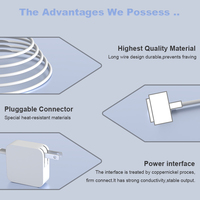 Chargeur d'ordinateur portable pliable 140W Type-C à T Charge rapide pour Mac pour voyage Léger pour Mac