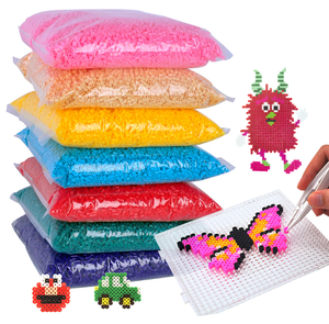 Vente directe d'usine Artkal 5mm Fusible <span class=keywords><strong>Perles</strong></span> Animal Kit Fusible <span class=keywords><strong>Perles</strong></span> carré Pegboard Repassage <span class=keywords><strong>Perles</strong></span> 225 Couleurs - Product Image 4