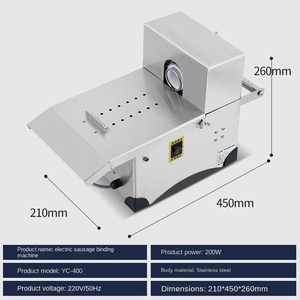 High Capacity Automatic Chicken Pork Ham Strapping <b>Machine</b> <b>Sausage</b> Tying Clipper Packing <b>Sausage</b> Binding <b>Machine</b> - Product Image 5