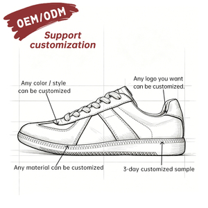 Sneakers Casual Retrò da <span class=keywords><strong>Uomo</strong></span> Personalizzate OEM, Antiscivolo, Traspiranti, con Suola Spessa Morbida in Vera Pelle Scamosciata, <span class=keywords><strong>Scarpe</strong></span> da Passeggio Slip-On - Product Image 2