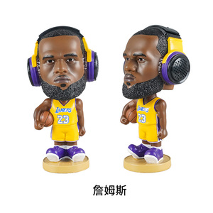Figurines de Bobblehead en résine personnalisées Basketball Star Bobble Heads pour la décoration intérieure Cadeau d'ornement souvenir personnalisé de bureau - Product Image 2