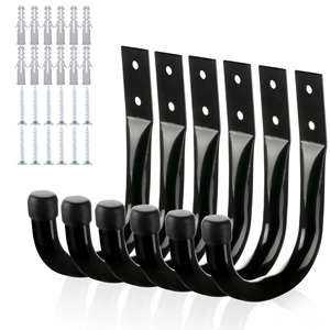 Dropshipping Shopify Lot de 6 crochets de garage, crochets utilitaires, crochets de garage Crochets muraux robustes - Product Image 1