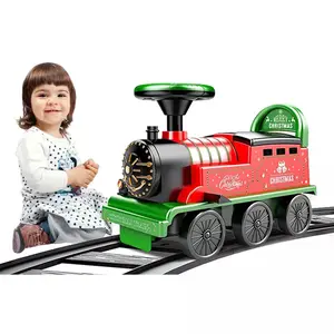 Trem retrô de brinquedo para crianças, brinquedo musical multifuncional com trem para passear, carro para criança