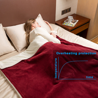 Couverture de lit d'hiver BSGroup, taille King, super douce, chaude, couverture électrique, couverture en flanelle