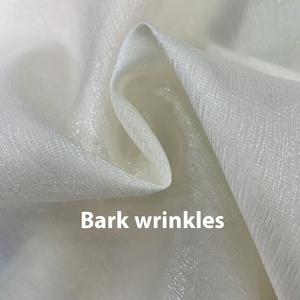 Vỏ Cây Lụa Nhăn Long Lanh Sợi Vải In New Organza Handmade Wedding Dresses Khiêu Vũ Polyester Vải - Product Image 2