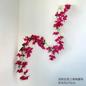 Guirlande de fleurs artificielles <span class=keywords><strong>en</strong></span> soie de haute qualité, lianes de bougainvilliers suspendues pour la décoration de mariages et de maisons - Product Image 5
