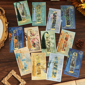Marcapáginas Metálicos con Diseño de Pinturas al Óleo de <span class=keywords><strong>Van</strong></span> <span class=keywords><strong>Gogh</strong></span>, Marcapáginas con Borla para Amantes de la Lectura, Escritores y Lectores, Regalo - Product Image 1