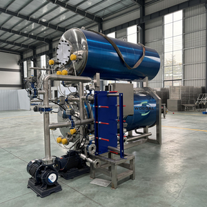 جهاز تعقيم أفقية عالي الضغط بالغمر في الماء لمعالجة الأغذية، على شكل علبة زجاجية على شكل عش طائر - Product Image 4