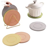 Sous-plat Moderne en Silicone Épais Antidérapant Résistant à la Chaleur pour la Protection de la Table de Cuisine et de la Salle à Manger, Tapis d'Isolation Thermique