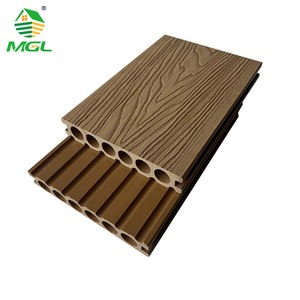 Planche de <span class=keywords><strong>terrasse</strong></span> composite WPC 3D gaufrée 140x25mm à trous ronds, anti-UV, pour extérieur, jardin et <span class=keywords><strong>terrasse</strong></span> - Product Image 3