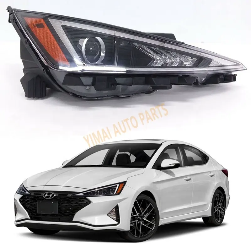 Высококачественная автомобильная система освещения для 2020 hyundai elantra 2019 фары 92101-F2AA0 92102-f2a0