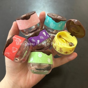 ISMAN Contenants vides pour baume à lèvres (pastèque, pomme), emballages mignons pour gommage à lèvres, pots à crème au miel avec cuillère et brosse 6g - Product Image 5