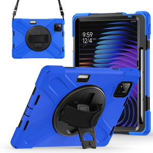 Housse de <span class=keywords><strong>tablette</strong></span> en silicone épaisse antichoc pour <span class=keywords><strong>Xiaomi</strong></span> <span class=keywords><strong>Pad</strong></span> 7/<span class=keywords><strong>Pad</strong></span> 7 Pro 2024 11,2 pouces avec bandoulière - Product Image 4