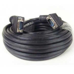 สาย VGA 15 ม. ชายต่อชาย ทองแดงเต็มเส้น ป้องกันสัญญาณรบกวน สำหรับจอภาพ ความละเอียด 1080P - Product Image 1