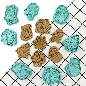 6 pz/set <span class=keywords><strong>di</strong></span> natale biscotto goffra stampo cartone animato Babbo Natale <span class=keywords><strong>fiocco</strong></span> <span class=keywords><strong>di</strong></span> <span class=keywords><strong>neve</strong></span> Spaceman modello UFO Cookie Cutter - Product Image 1