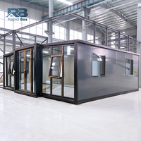 Maison conteneur préfabriquée modulaire extensible de 20 pieds de haut, à assemblage rapide, pour dortoirs de personnel, camps et bureaux