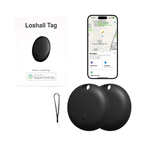 300 תגי מעקב חכמים לחיות מחמד עם <span class=keywords><strong>GPS</strong></span>, דגם 2P, עשויים פלסטיק, עם סוללה למשך שנה, לאיתור חיות מחמד/ארנק/תיק גב/מזוודות (שחור) - Product Image 1