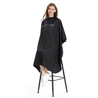 Capas de peluquero de peluquería de poliéster con patrón de moda al por mayor, capas de corte de peluquería con patrón de piedra 7A-LPA
