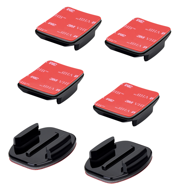 Sturdy Helmet Adhesive Sticky Mounts Curved Attachment Flat 3M Mount for GoPro Hero 13 12 11Action Cameras