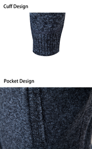 Nouvelle <span class=keywords><strong>veste</strong></span> zippée pour <span class=keywords><strong>homme</strong></span> en maille confortable à imprimé décontracté et élégant - Product Image 5